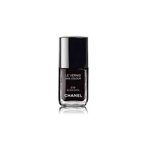 219 black satin chanel|Chanel Le Vernis in Black Satin Review .